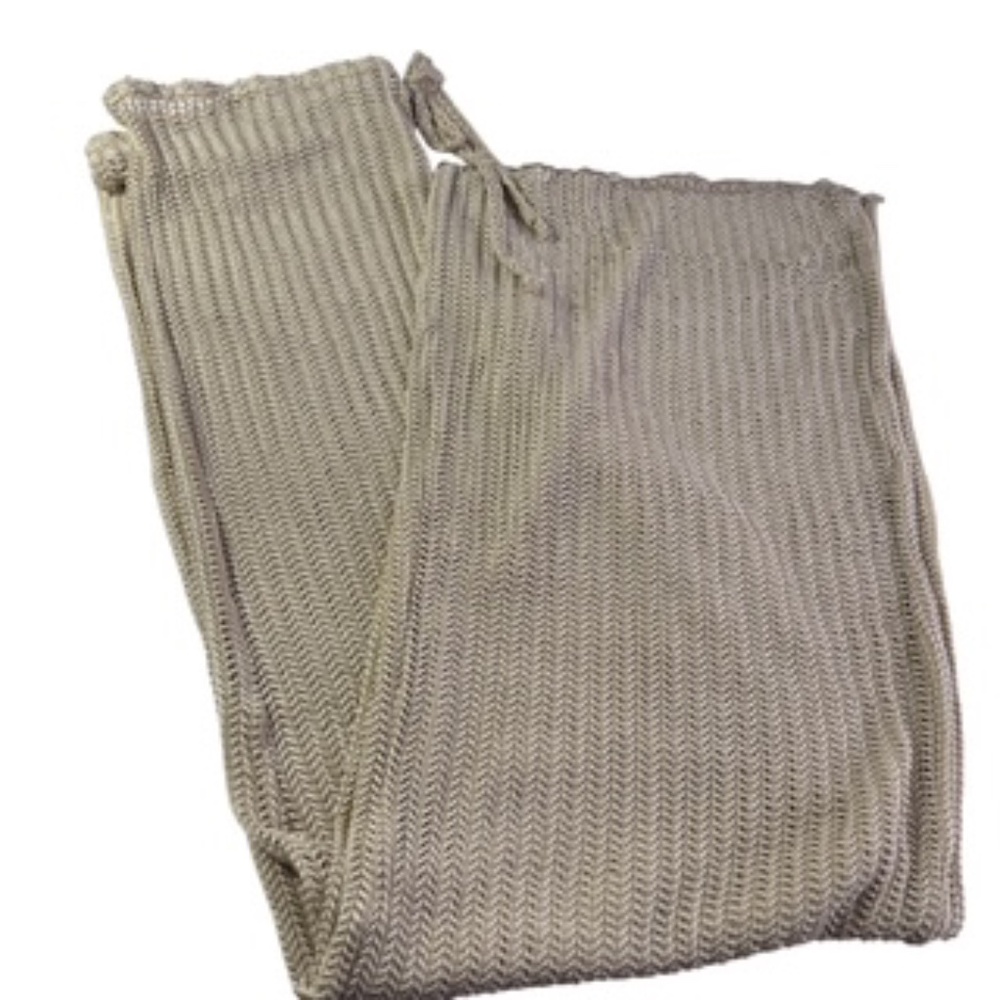 NWT Jordan Taylor Net-Like Sheer Swimsuit Coverup Tan Pant Size L